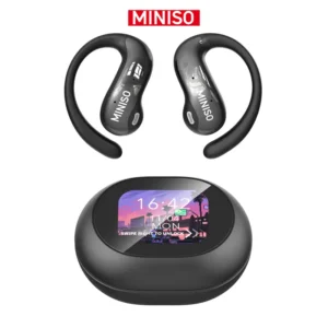 MINISO-auriculares inal??mbricos MS188 OWS, cascos con Bluetooth, micr??fono abierto con , pantalla LCD a todo Color, estuche de carga, regalo de vacaciones, el mejor regalo